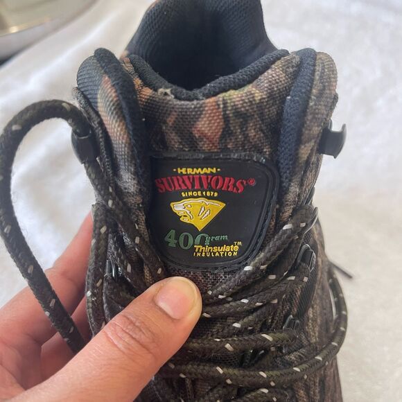 Herman Survivors Men's Waterproof High Ridge Camo Shoes Boots Size 11 - Picture 3 of 10